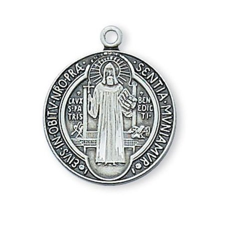 MCVAN McVan L434 Sterling Silver St. Benedict Pendant L434